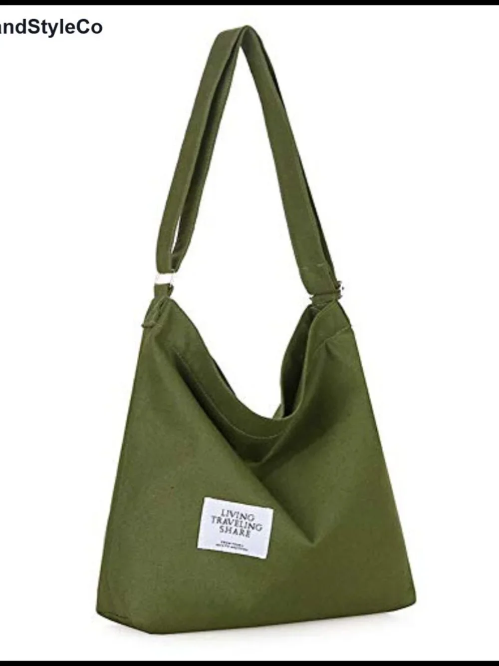 Canvas Shoulder Bag Hobo Crossbody Tote Large Casual Everyday Purse
